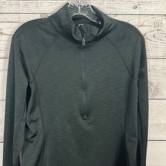 Under Armour Top Womens Medium Black Long Pull Over Long Sleeve Running Stretch - Picture 2 of 9